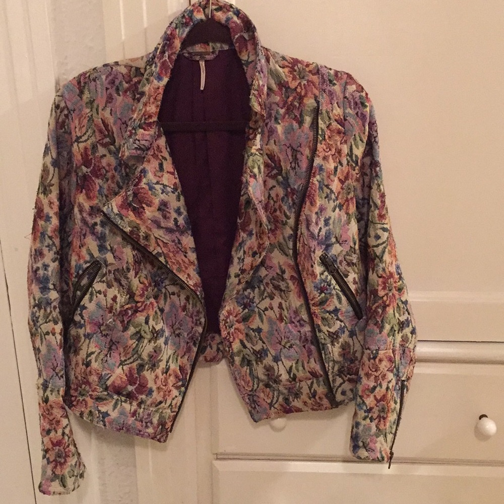 Free people women’s floral blazer